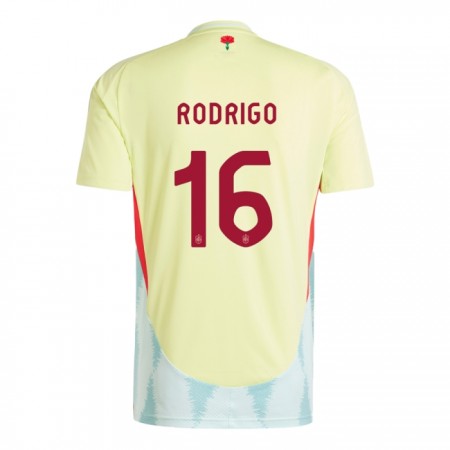 Camiseta de fútbol España Rodrigo 16 2ª equipación Euro 2024 Camiseta de fútbol España Rodrigo 16 2ª equipación Euro 2024